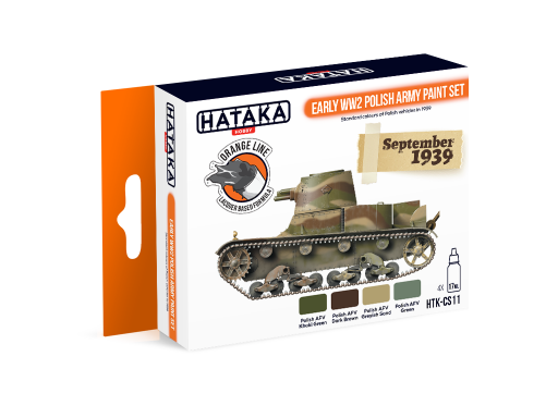 HTK-CS11 Early WW2 Polish Army paint set 4 x 17ml ORANGE LINE