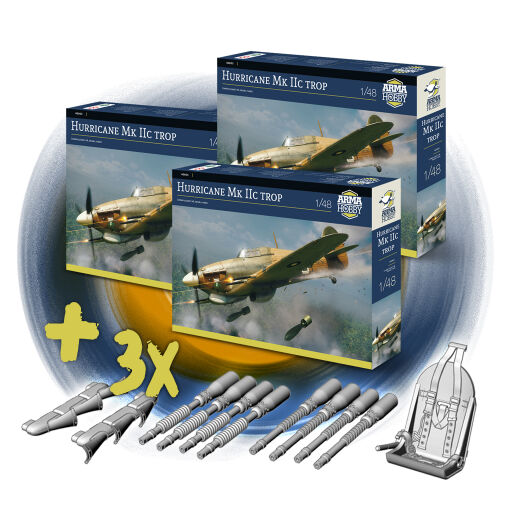 40005 Hurricane Mk IIc trop 1/48 - Bundle- 4