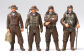 Pilot figures. 1 sitting and 4 standing pilot figures are included for perfect diorama situations.