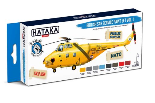 HTK-BS98  British SAR Service paint set vol. 1 – BLUE LINE farby modelarskie