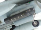 The Litening II targeting pod features a moving depiction of the sensor area.
