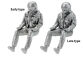 Two different types of late type flight uniform are included, with visor guard-less helmets and other accessories.