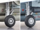 Choose between two types of main landing gear wheel, which differ according to the marking option chosen.