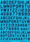 TCH72150 U.S. Letters & Numbers (Black). - 2