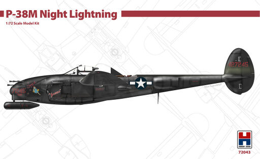 H2K72043 P-38M Night Lightning – Ex-Dragon Model samolotu do sklejania