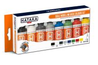 HTK-CS100 Scale Modelling Basic Colours set – ORANGE LINE 8 x 17ml