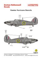 Foxbot 72-033 Decal Stencils for Hurricane IIb model decals 1/72 