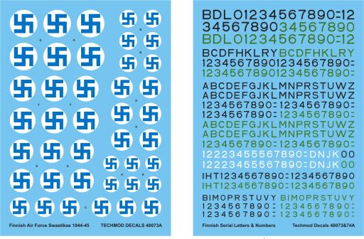 TCH48073 Finnish Air Force Swastikas and Serials 1934-44