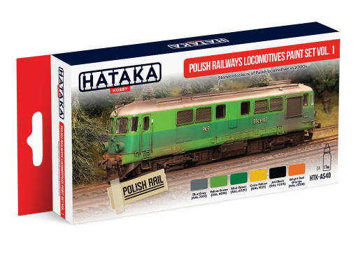 HTK-AS40 Polish Railways locomotives paint set of 6 vol. 1