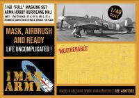 1 Man Army 48KIT003 Full Masking Set Hurricane Mk.I (Arma Hobby).