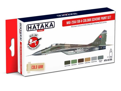 HTK-AS105 MiG-29A/UB 4-colour scheme paint set farby modelarskie