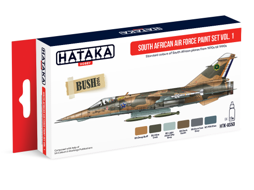 HTK-AS50 South African Air Force paint set vol. 1, set of 6
