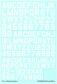 TCH48821 U.S. Letters & Numbers (White). - 2
