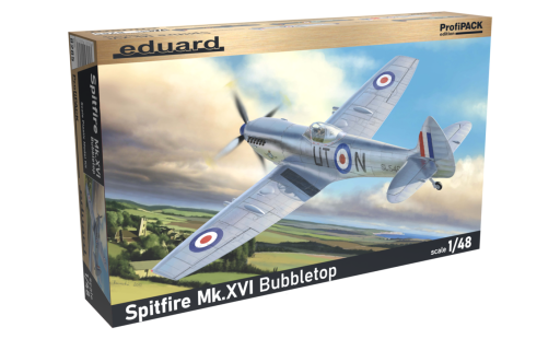 EDU8285 Spitfire Mk.XVI Bubbletop 1/48 Profipack Model samolotu do sklejania