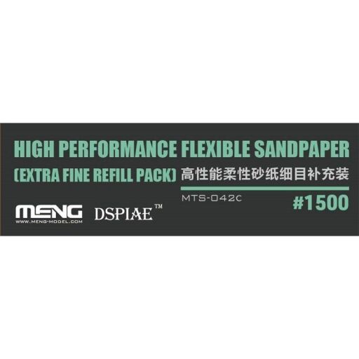 Meng MTS-042c High Performance Flexible Sandpaper (Extra Fine Refill Pack) #1500.