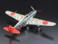 This image shows the Hien of pilot Shunzou Takashima. Silver color plated parts and camouflage decals make for a professional finish.