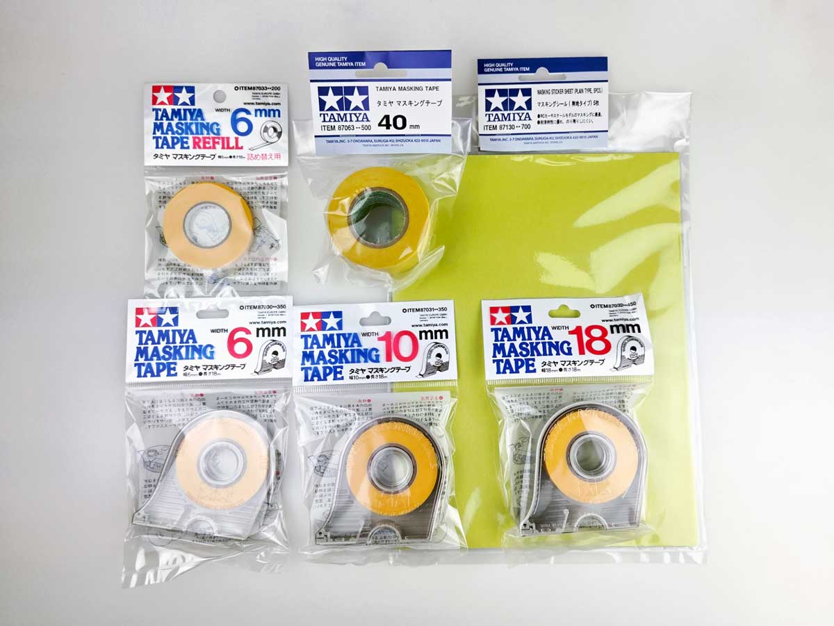 Tamiya masking tapes available at Arma Hobby