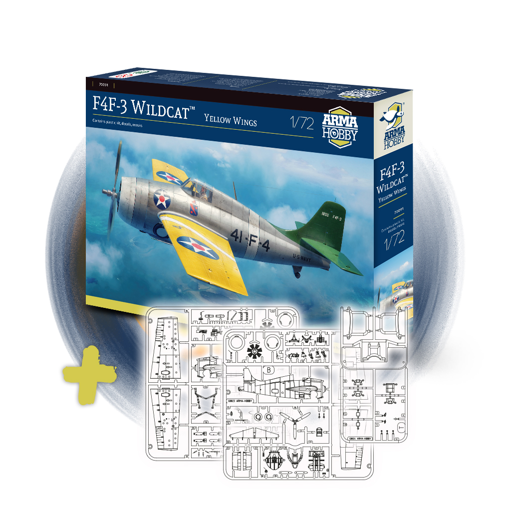 F4F-3 Wildcat bundle with extra plastic sprues
