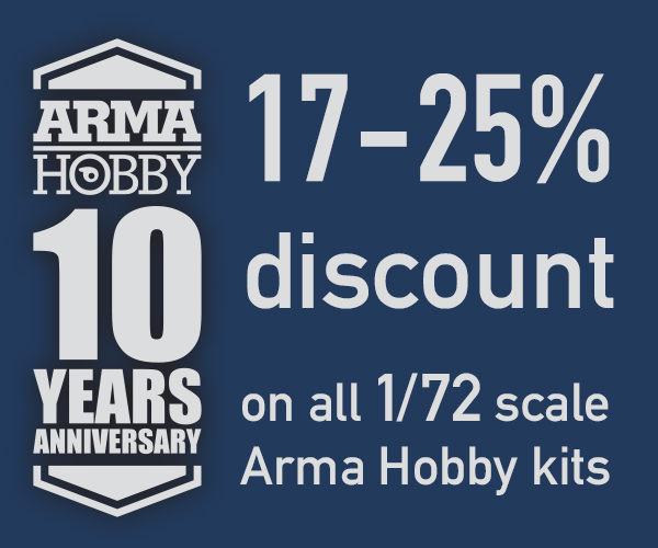 10 years of Arma Hobby - we continue to celebrate with 1/72 scale