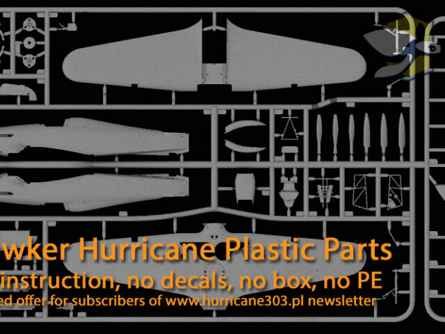 Hurricane model kit delivery and plastic sprues offer