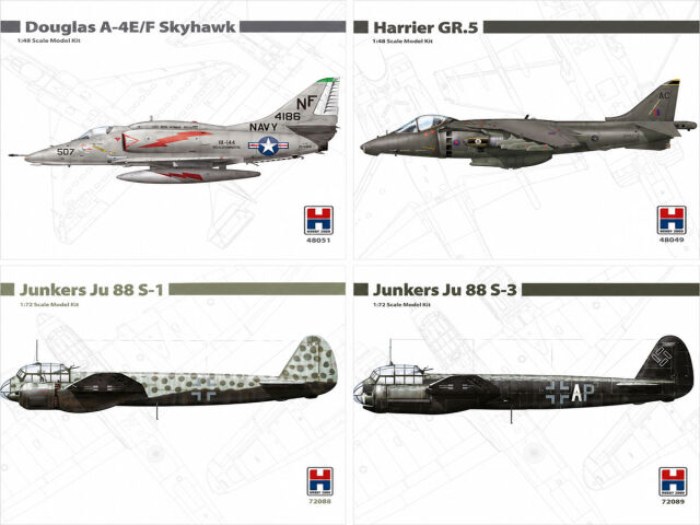 New Hobby 2000 Releases – Harrier, Skyhawk and the Fast Ju 88s